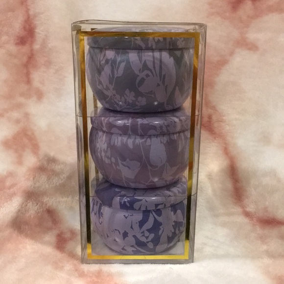 Susan Jacobs New York Scented Candle Floral Tins Trio NWT 3x3oz - Picture 7 of 16